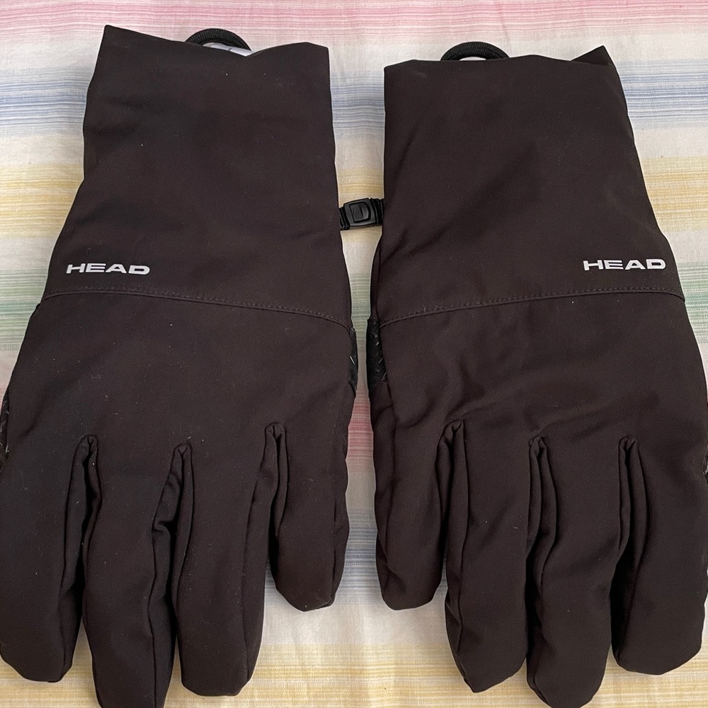 HEAD Men’s XL Black Waterproof Windproof Hybrid Gloves Touchscreen Outdoor nwot